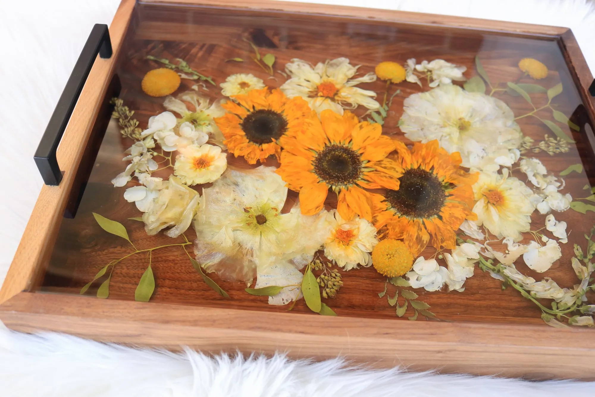 Black walnut serving tray
